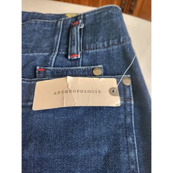 Anthropologie Maeve NWT Size 26 High Rise Slim Ankle Jeans Dark Wash Stretch - Picture 7 of 13